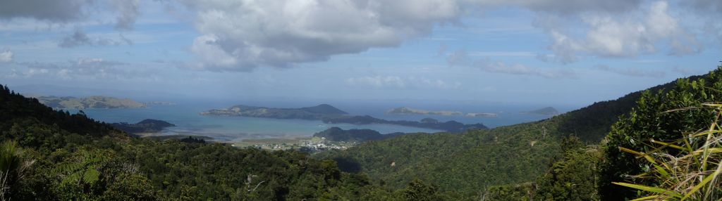 Uitkijkpunt op weg naar Whitianga