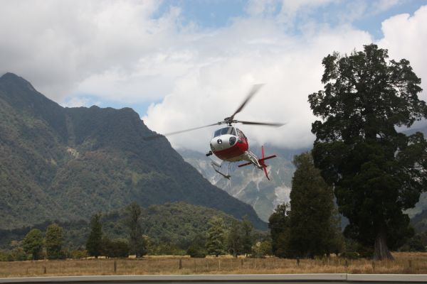 Heli waarmee we zo gletsjer op gaan